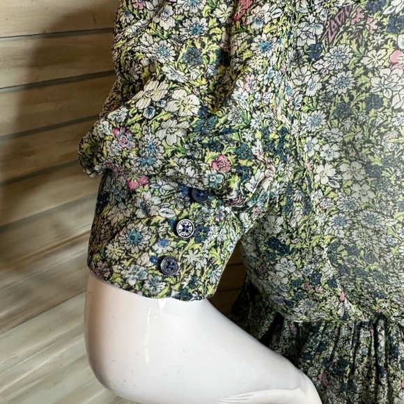 Zadig & Voltaire Betty Mousseline Liberty Garden floral mini wrap dress small - Picture 10 of 16